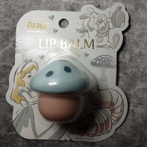 Disney Other - Disney Alice In Wonderland Lip Balm Mushroom Coconut Scented NWT